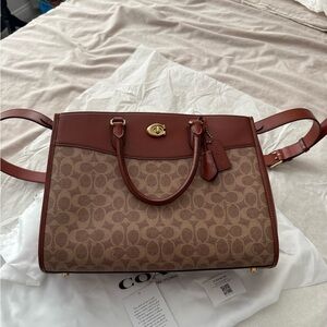 NWOT COACH Brooke carryall in signature canvas.